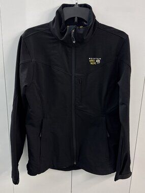 Mountain Hardwear Womens Sz Medium Softshell Full Zip  Jacket Pockets Outdoors